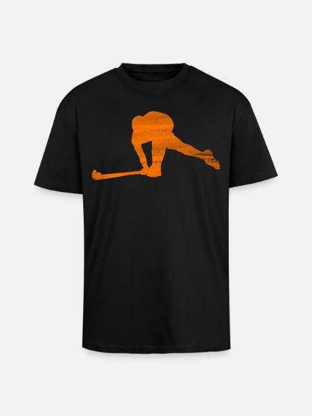 Hockey Pays-Bas - T-shirt unisexe oversize épais - noir