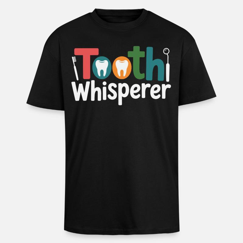 Dental Technician Precision Work  - Unisex Oversized Heavyweight T-shirt - black