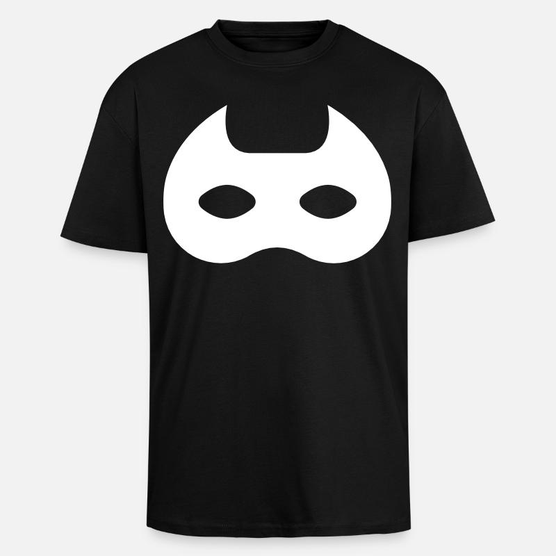 Maske eines Superhelden - Oversized Heavyweight Unisex T-Shirt - Schwarz