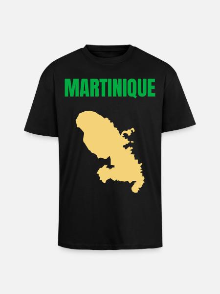 Martinique – West Indies T-shirt - Unisex Oversized Heavyweight T-shirt - black
