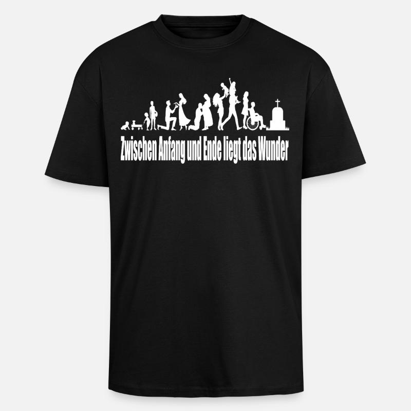 Vielfalt der Gemeinschaft Lebenswege - Oversized Heavyweight Unisex T-Shirt - Schwarz