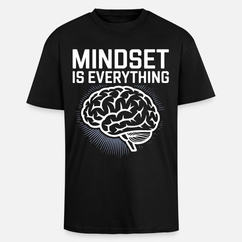 Mindset is everything - Unisex Oversized Heavyweight T-shirt - black