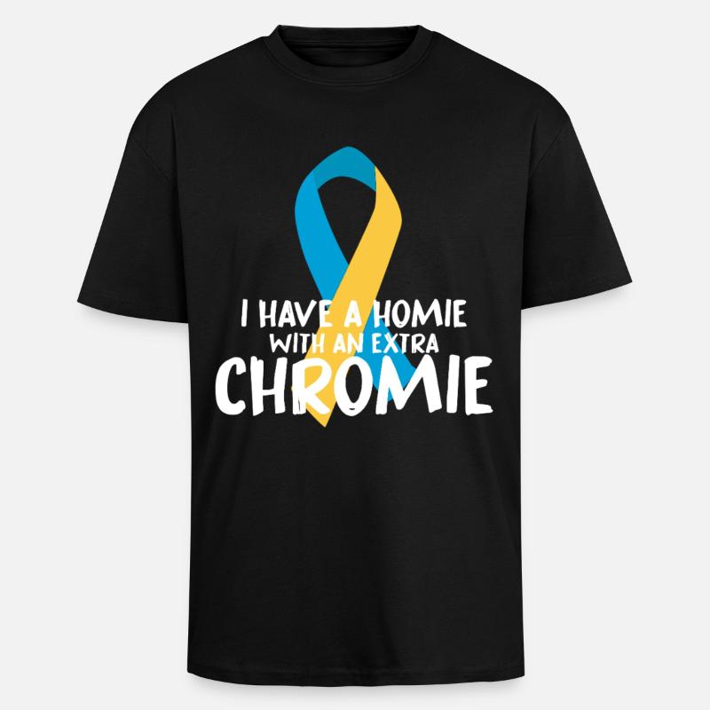 Conception du ruban Chromie - T-shirt unisexe oversize épais - noir