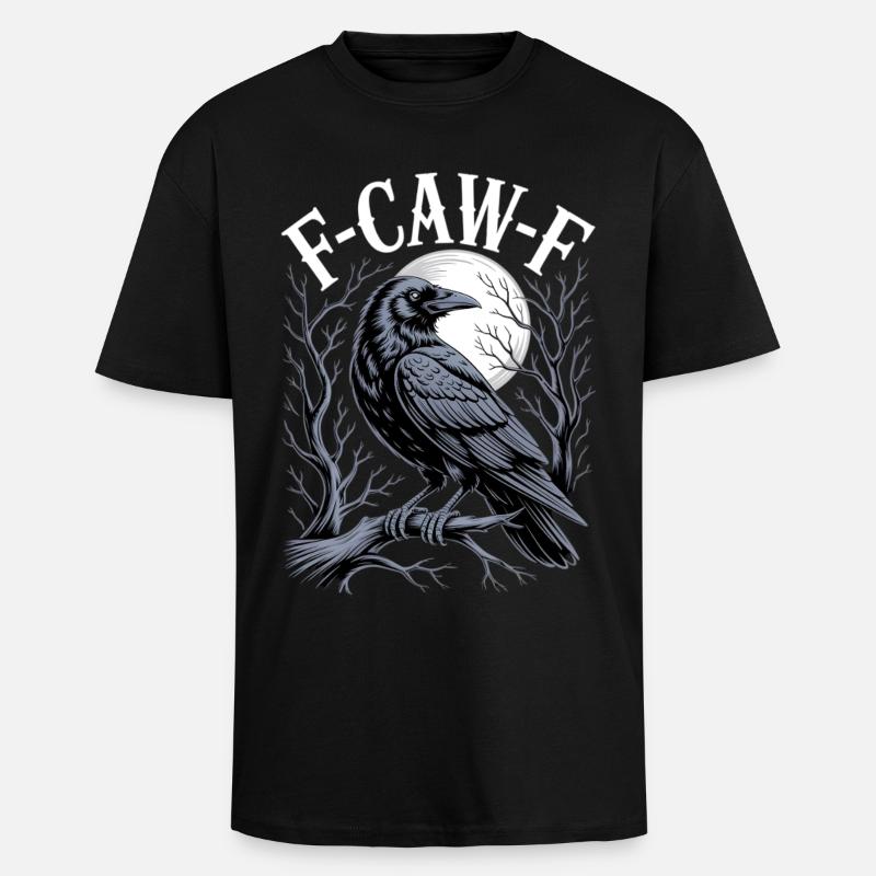 Rabenmond Gothic Emblem - Oversized Heavyweight Unisex T-Shirt - Schwarz