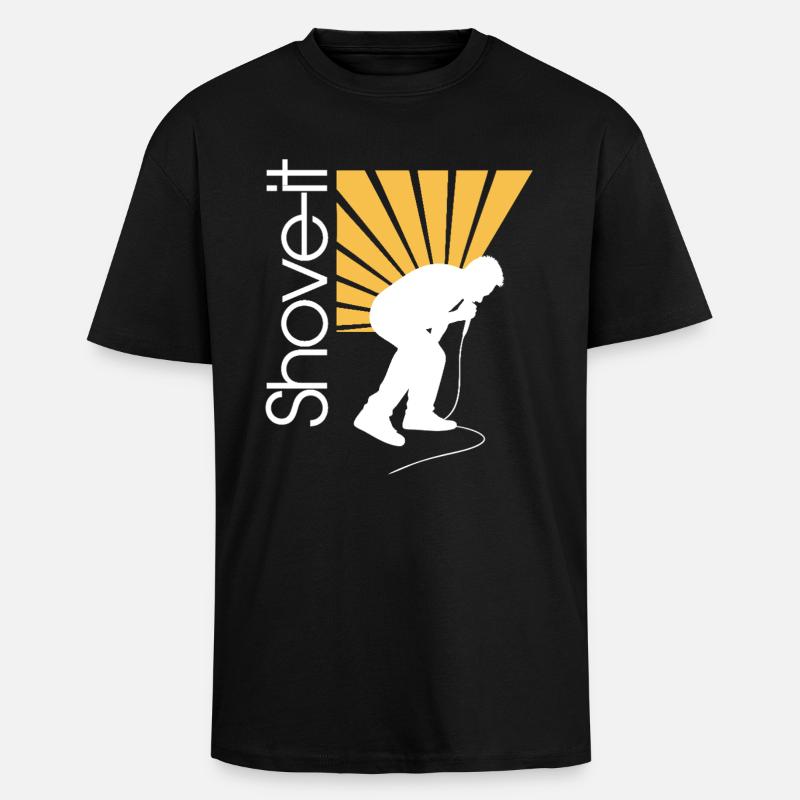 SCHIEB ES, SCHIEB ES!! -AFFE - Oversized Heavyweight Unisex T-Shirt - Schwarz