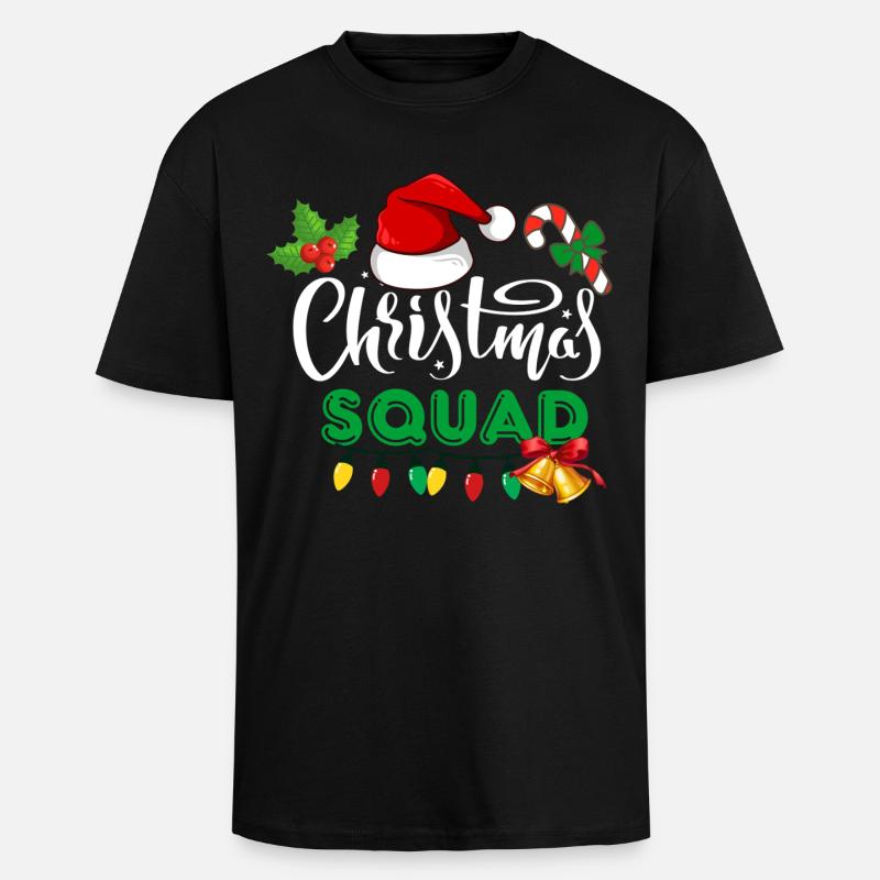 Équipe de Noël, Épouser Noël - T-shirt unisexe oversize épais - noir