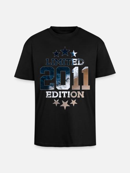 ÉDITION LIMITÉE 2011 15E ANNIVERSAIRE - T-shirt unisexe oversize épais - noir