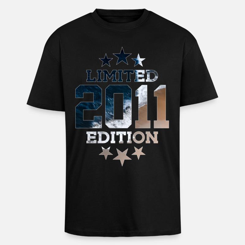 ÉDITION LIMITÉE 2011 15E ANNIVERSAIRE - T-shirt unisexe oversize épais - noir
