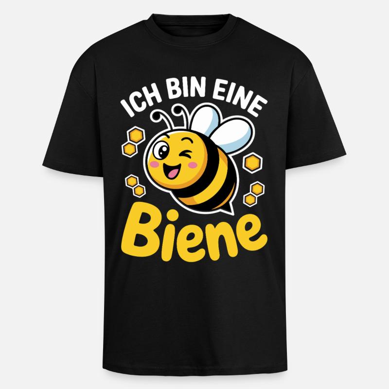 Ich Bin Eine Biene Faschingskostüm - Oversized Heavyweight Unisex T-Shirt - Schwarz
