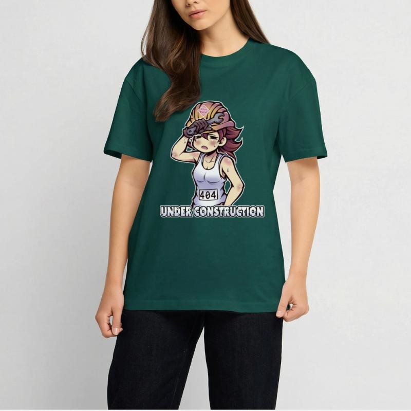 Under Construction - 404 Unisex Oversized Heavyweight T-shirt