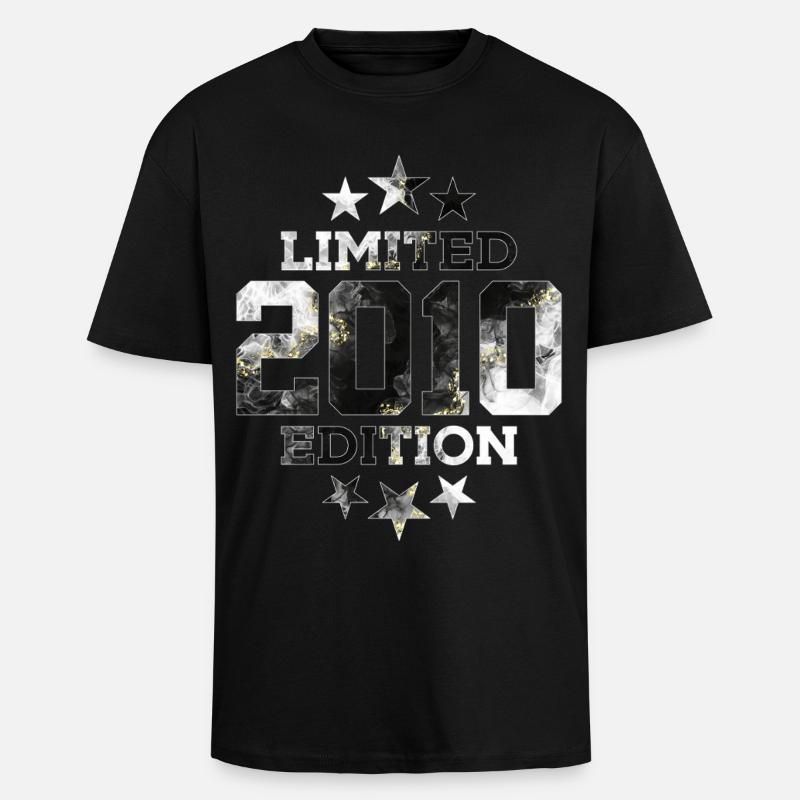 ÉDITION LIMITÉE 2010 16E ANNIVERSAIRE - T-shirt unisexe oversize épais - noir