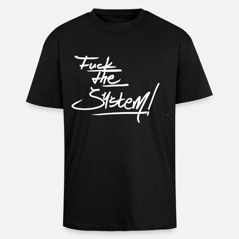 F t S - Oversized Heavyweight Unisex T-Shirt - Schwarz