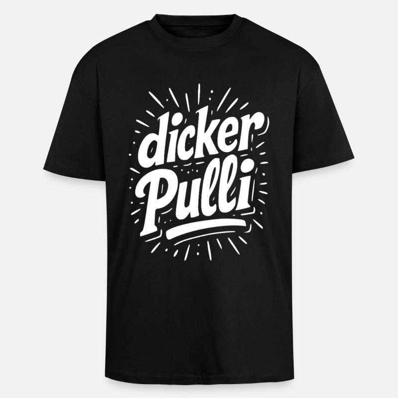 Pull épais Neon Typo - T-shirt unisexe oversize épais - noir
