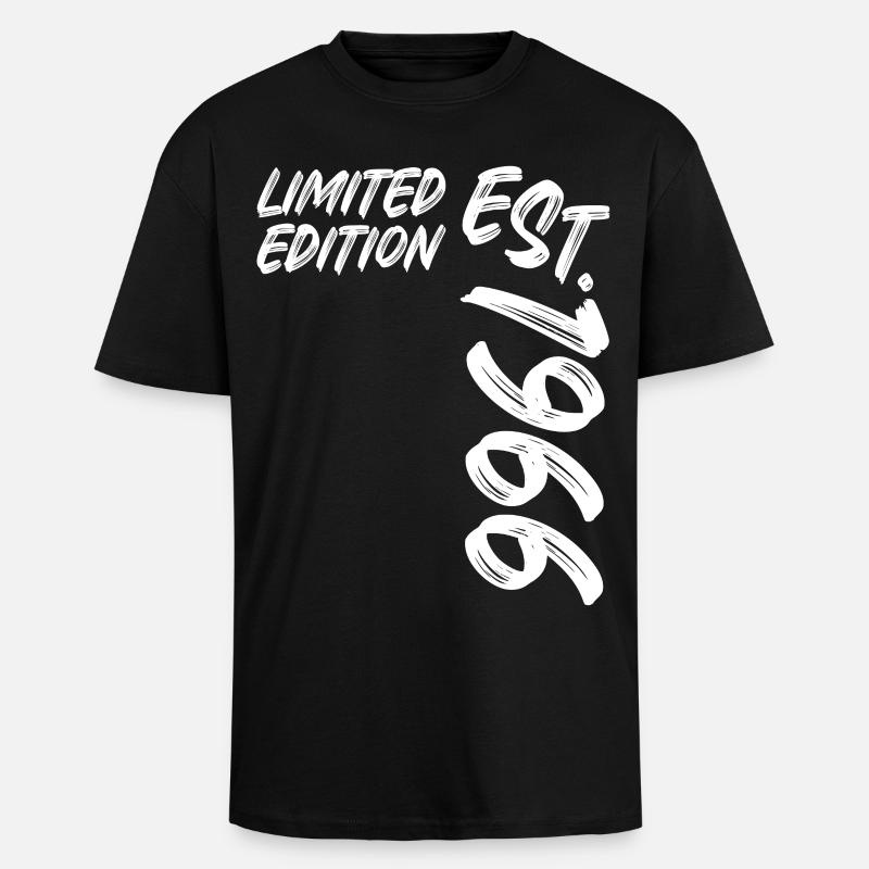 Édition limitée est. 1966 - T-shirt unisexe oversize épais - noir