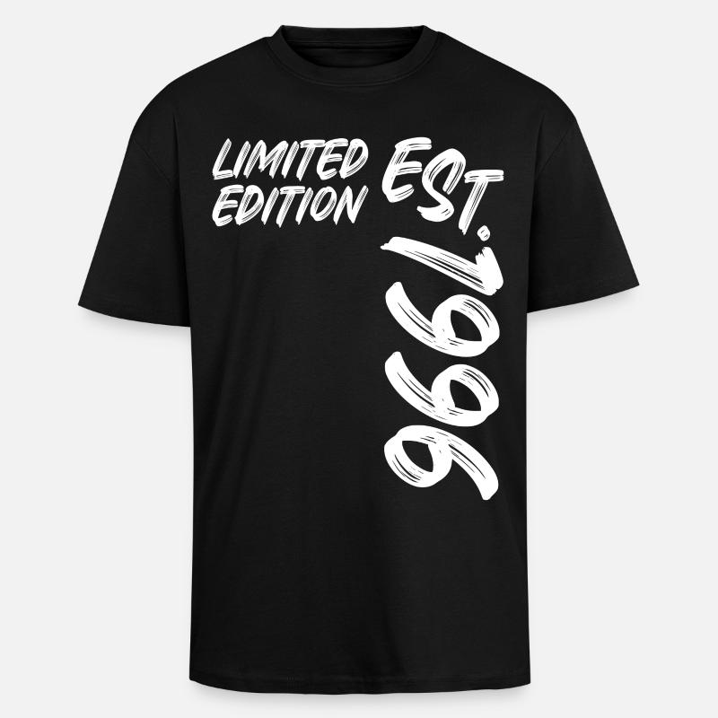 Édition limitée Est. 1996 - T-shirt unisexe oversize épais - noir