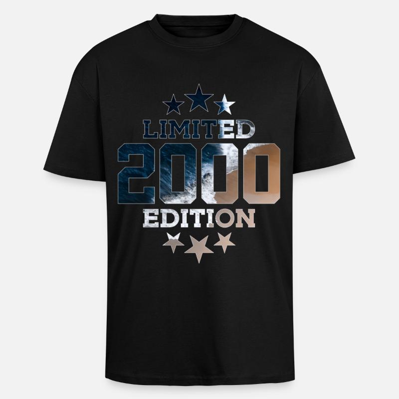 ÉDITION LIMITÉE 26E ANNIVERSAIRE 2000 - T-shirt unisexe oversize épais - noir
