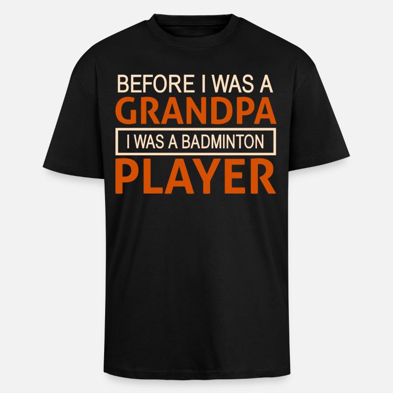 Badminton Papi - T-shirt unisexe oversize épais - noir