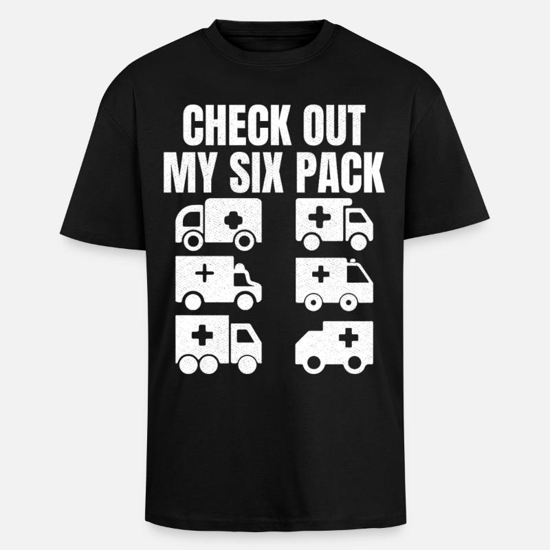 Découvrez mon pack de six - T-shirt unisexe oversize épais - noir