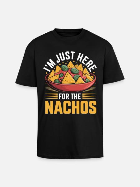 Tortilla Taco Nachos mexicains - T-shirt unisexe oversize épais - noir