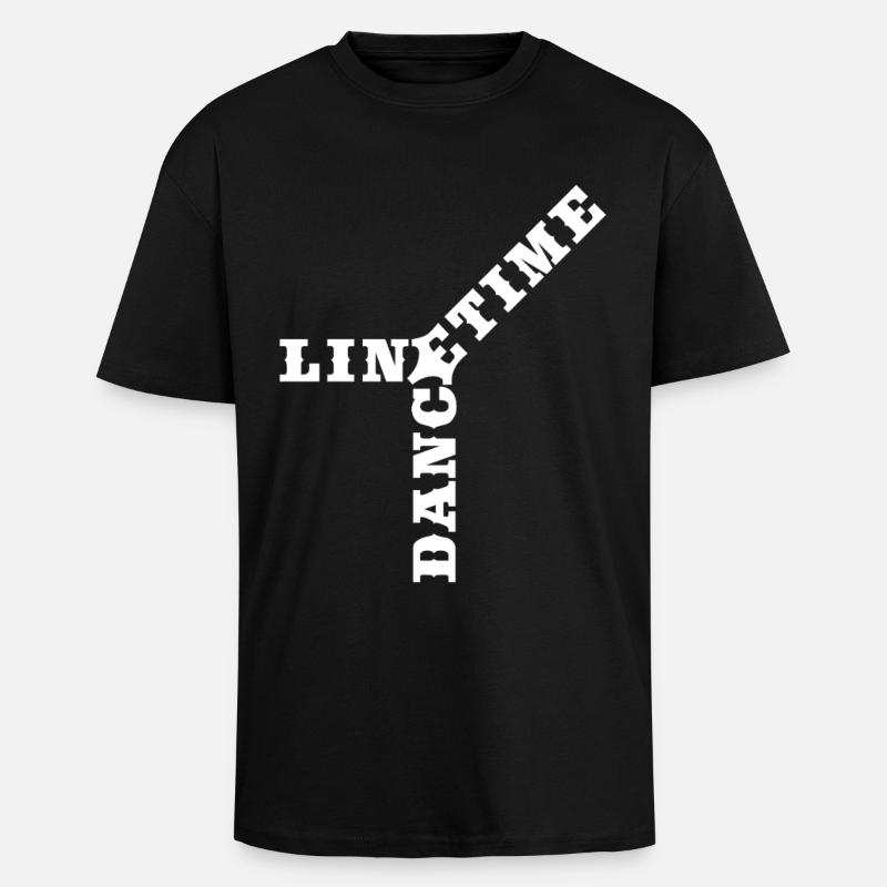 Crossword Line Dance Time  - Oversized Heavyweight Unisex T-Shirt - Schwarz