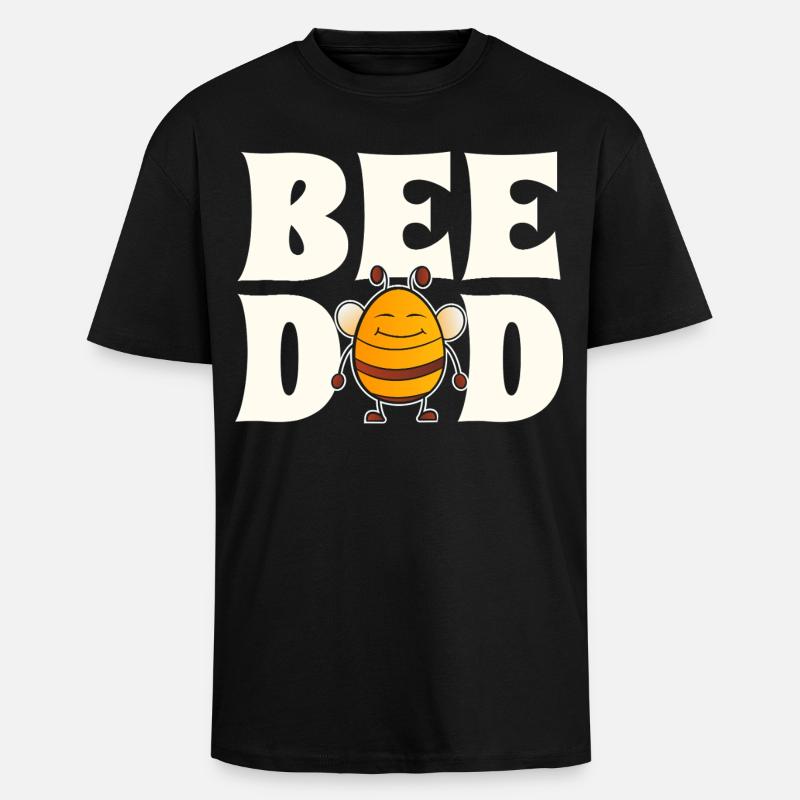 Bee Dad Imker - Oversized Heavyweight Unisex T-Shirt - Schwarz