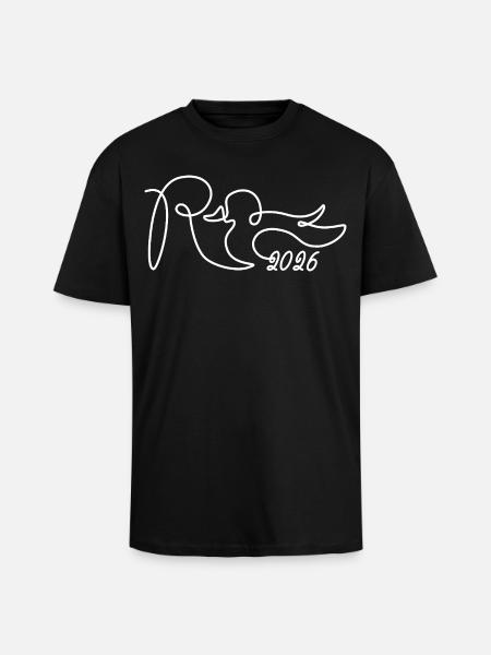 Pension one line - 2026 Finally done - Unisex Oversized Heavyweight T-shirt - black