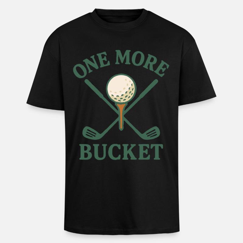 Ein weiterer Eimer Golfschläger Fun Design - Oversized Heavyweight Unisex T-Shirt - Schwarz