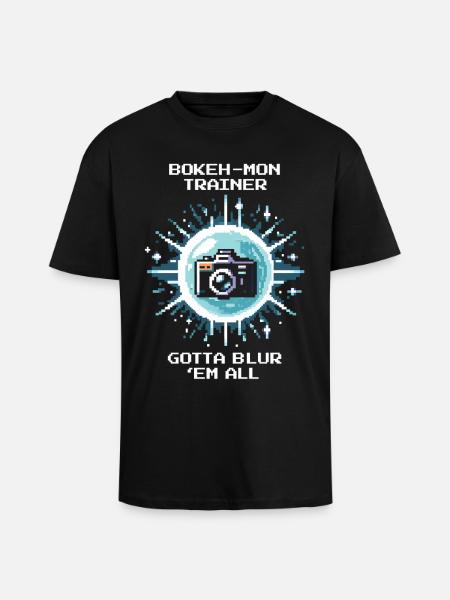 Bokeh Pro | Photography Bokeh Blur - Unisex Oversized Heavyweight T-shirt - black