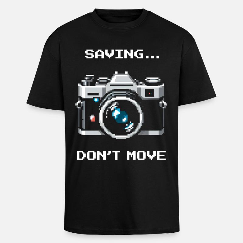 Save, don't move | Long exposure - Unisex Oversized Heavyweight T-shirt - black