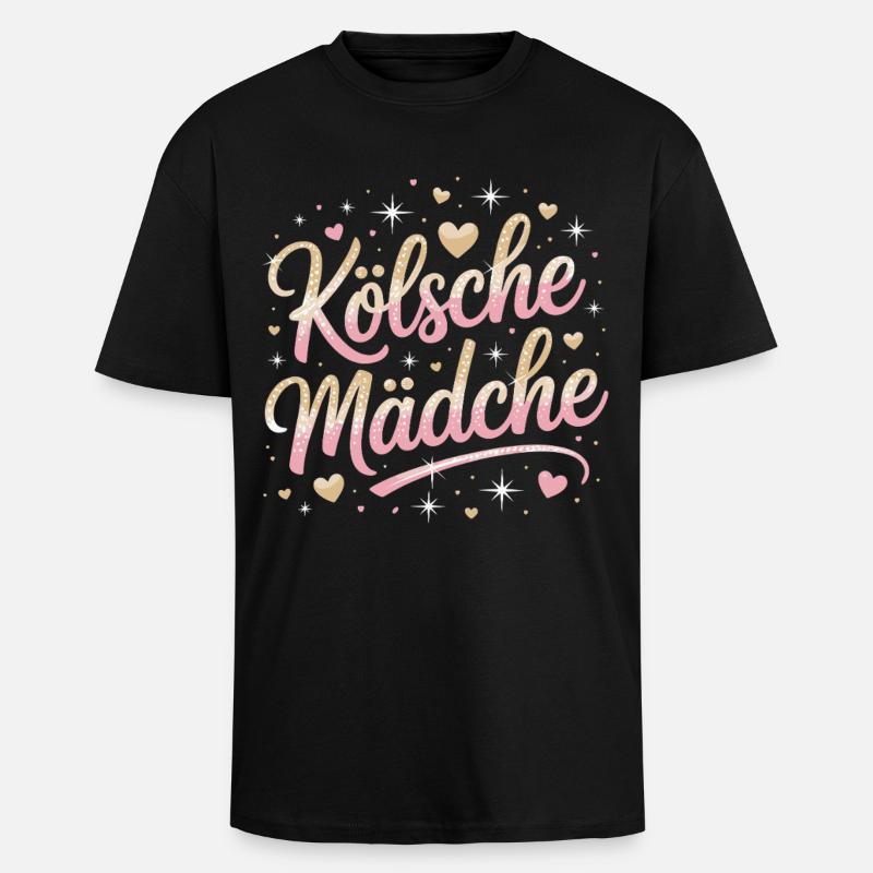 Cologne Filles Carnaval Cologne Filles - T-shirt unisexe oversize épais - noir
