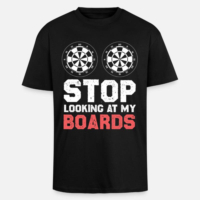 Arrêter, pas sur mes planches - T-shirt unisexe oversize épais - noir
