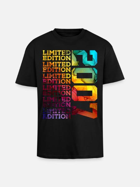 BEGRÆNSET UDGAVE 2007 19 ÅRS 19-ÅRS FØDSELSDAG - Unisex oversized heavyweight t-shirt - sort