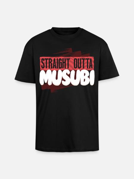 Musubi - Unisex Oversized Heavyweight T-shirt - black