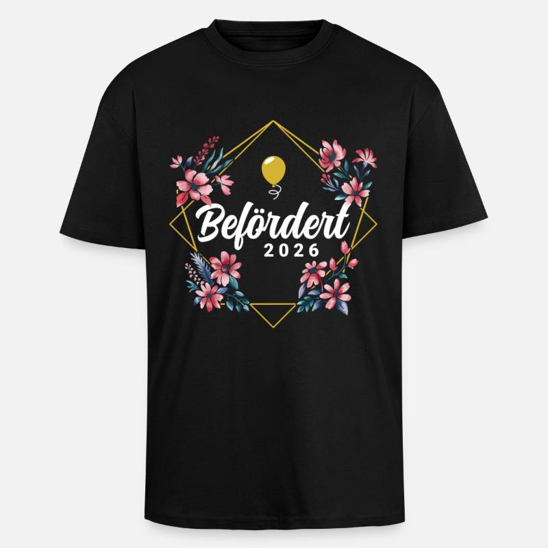 Befördert 2026 - Oversized Heavyweight Unisex T-Shirt - Schwarz