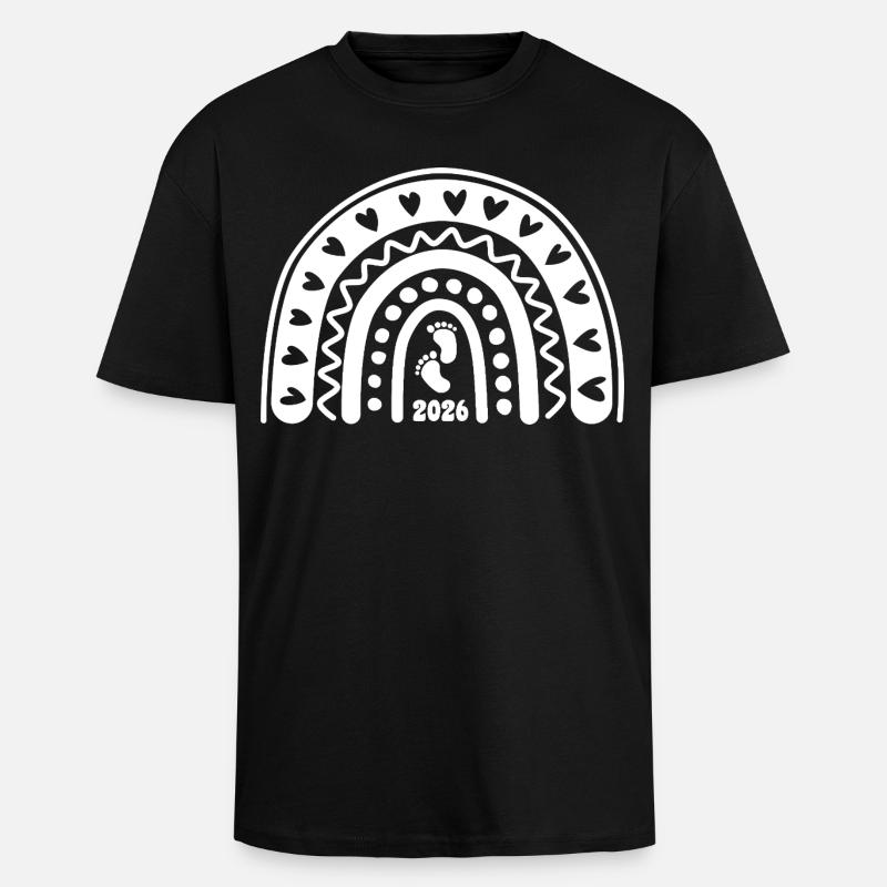 Quand l’amour devient vie - Bébé 2026 - T-shirt unisexe oversize épais - noir