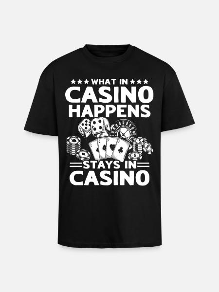 Casino Casino Players - Unisex Oversized Heavyweight T-shirt - black