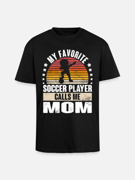 Soccer Soccer Players - Unisex Oversized Heavyweight T-shirt - black