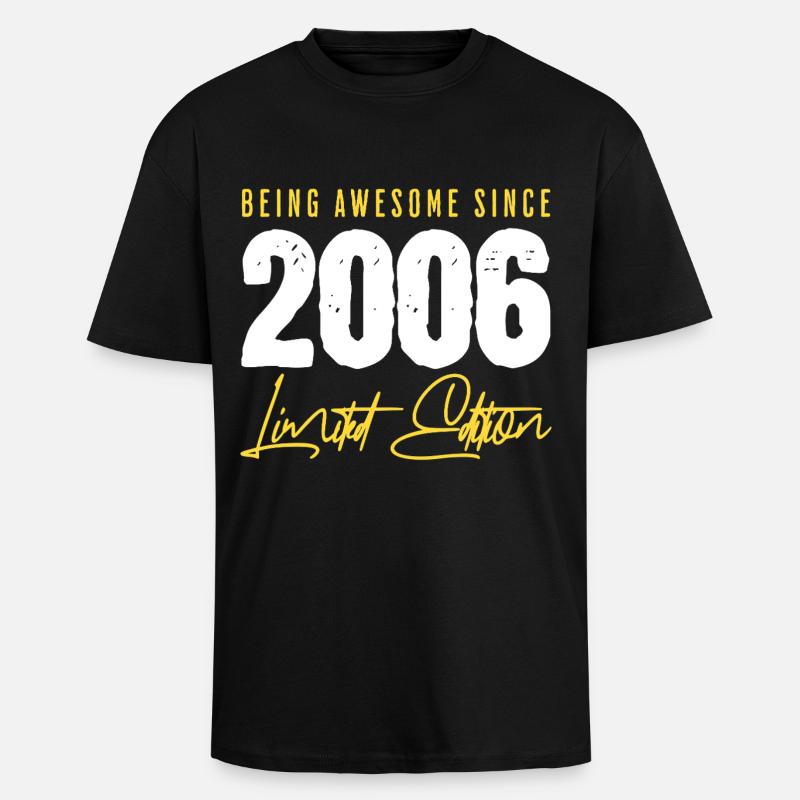 20e anniversaire 2006 Édition limitée - T-shirt unisexe oversize épais - noir