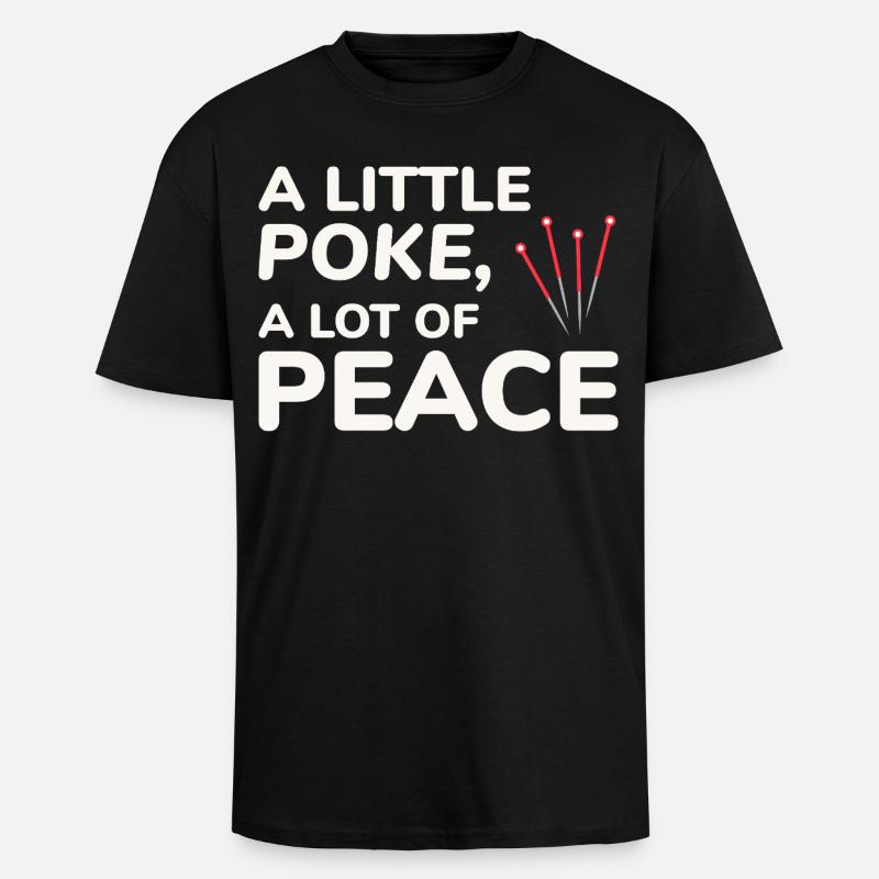 Licensed TCM Practitioner Expert Calming - Unisex Oversized Heavyweight T-shirt - black