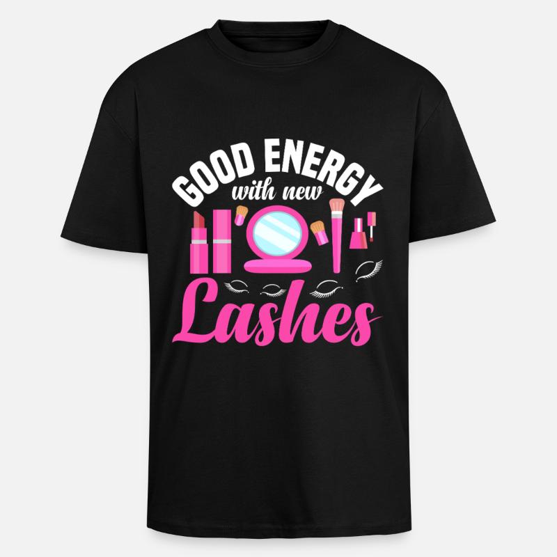 Wimperntechniker liefert Wimperntechniker - Oversized Heavyweight Unisex T-Shirt - Schwarz