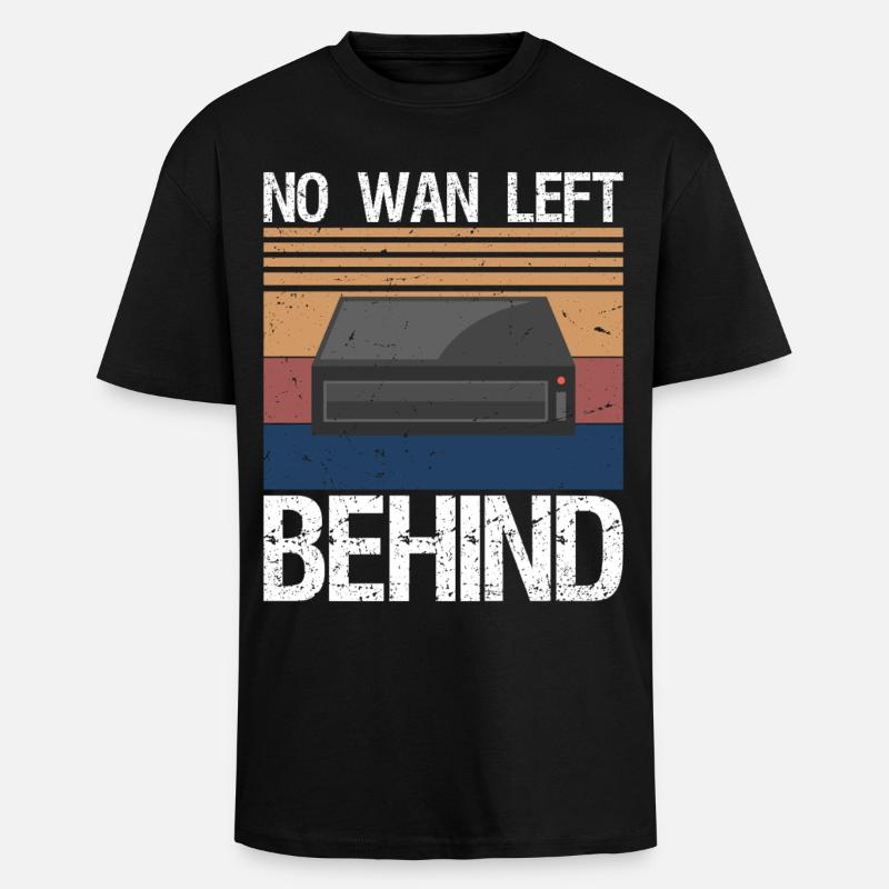 Funny Network Engineer - Oversized Heavyweight Unisex T-Shirt - Schwarz