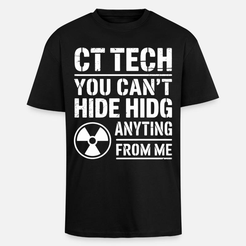 CT Tech: Nothing to hide - Unisex Oversized Heavyweight T-shirt - black