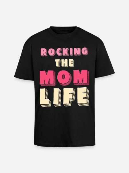 Chemise Vie de Mère - T-shirt unisexe oversize épais - noir