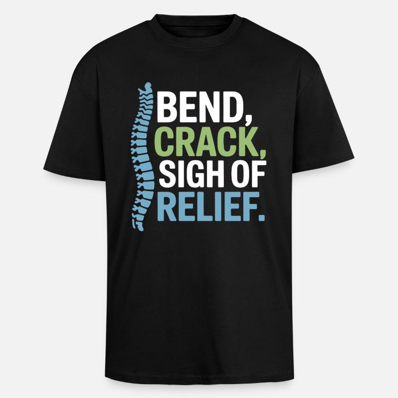 Chiropractor Spinal Alignment Is Everything - Unisex Oversized Heavyweight T-shirt - black