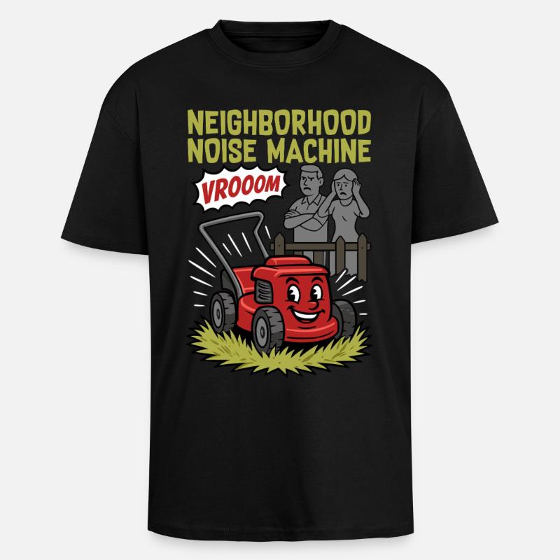 Machine à bruit de quartier - T-shirt unisexe oversize épais - noir