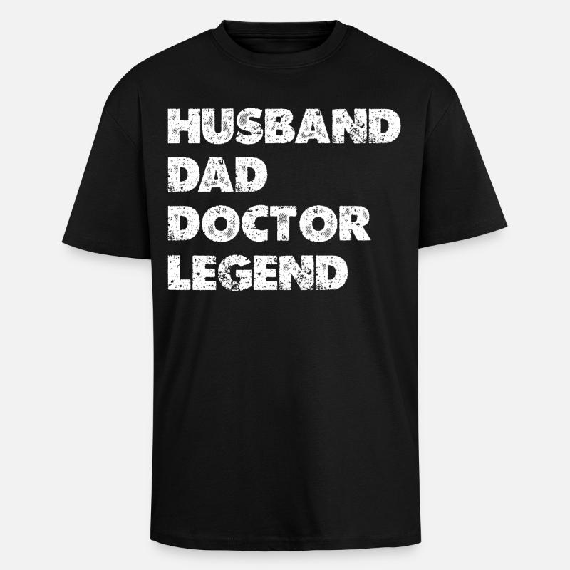 Heldenkombi Ehemann Vater Doktor - Oversized Heavyweight Unisex T-Shirt - Schwarz