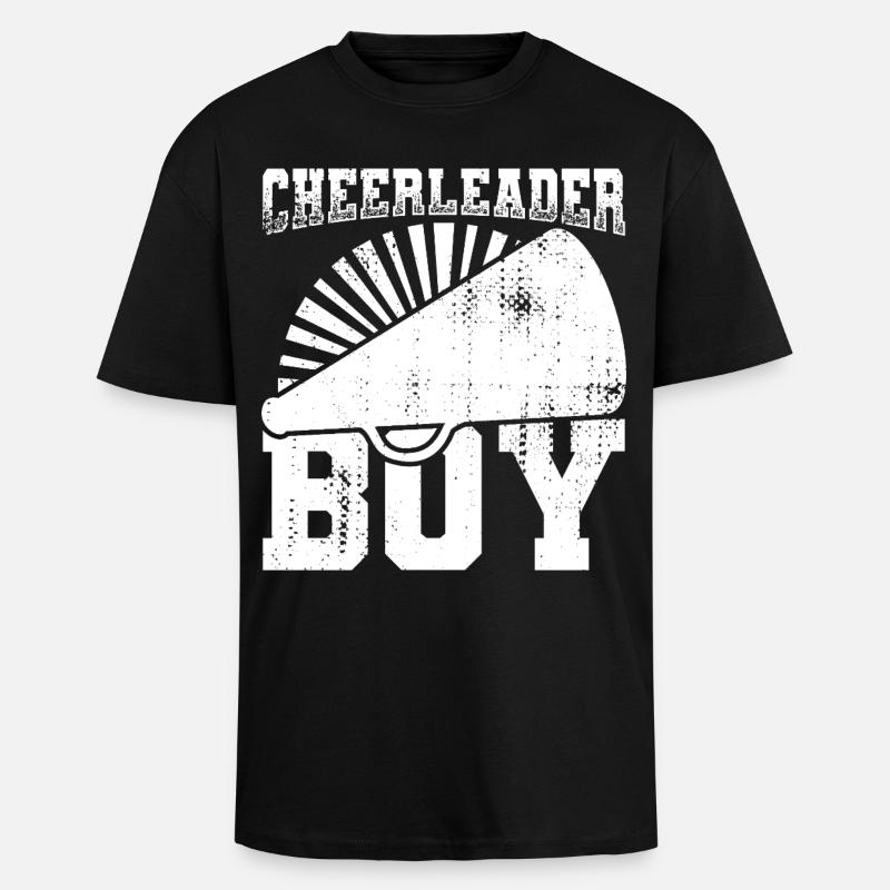 Cheerleader Boy - Unisex Oversized Heavyweight T-shirt - black