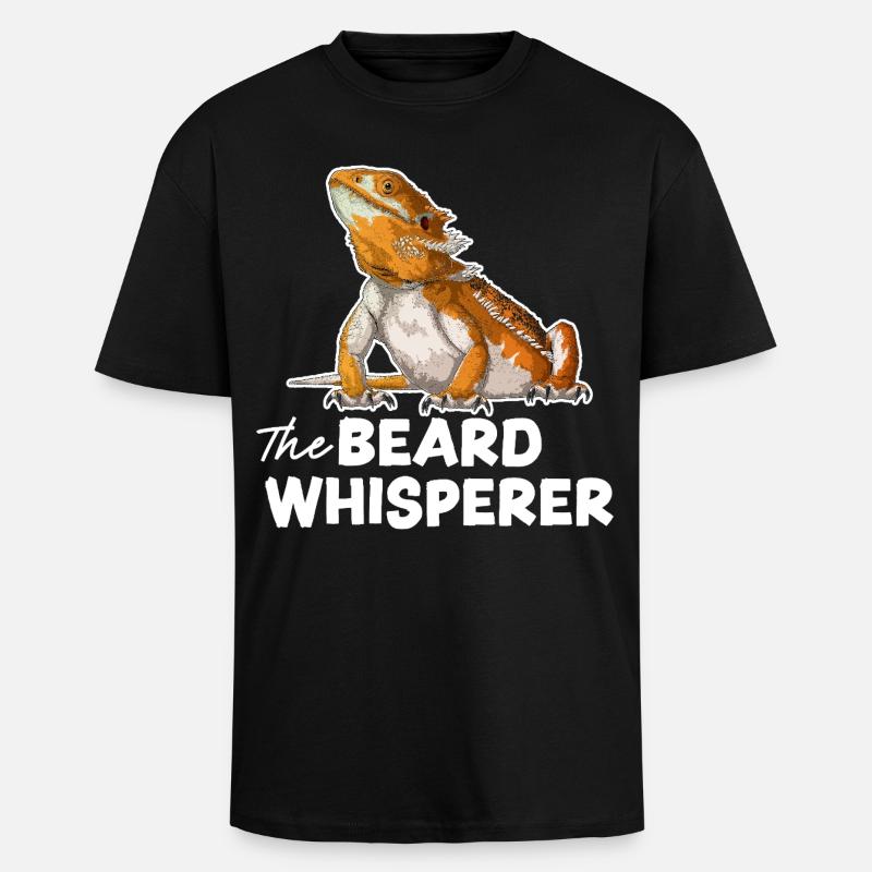 Der Bartflüsterer - Oversized Heavyweight Unisex T-Shirt - Schwarz