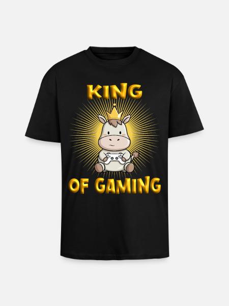 Game Junkie Gaming - Unisex Oversized Heavyweight T-shirt - black