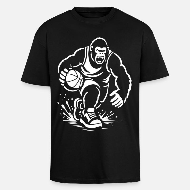 Domination sauvage de la Cour - T-shirt unisexe oversize épais - noir